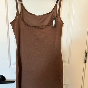 SKIMS Brown Shapewear Slip